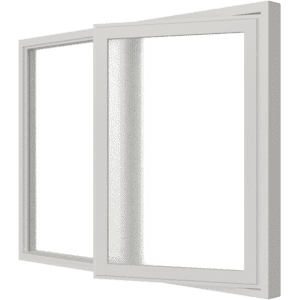 Aluminium-Drehflügel-Fenster mit zwei Flügeln